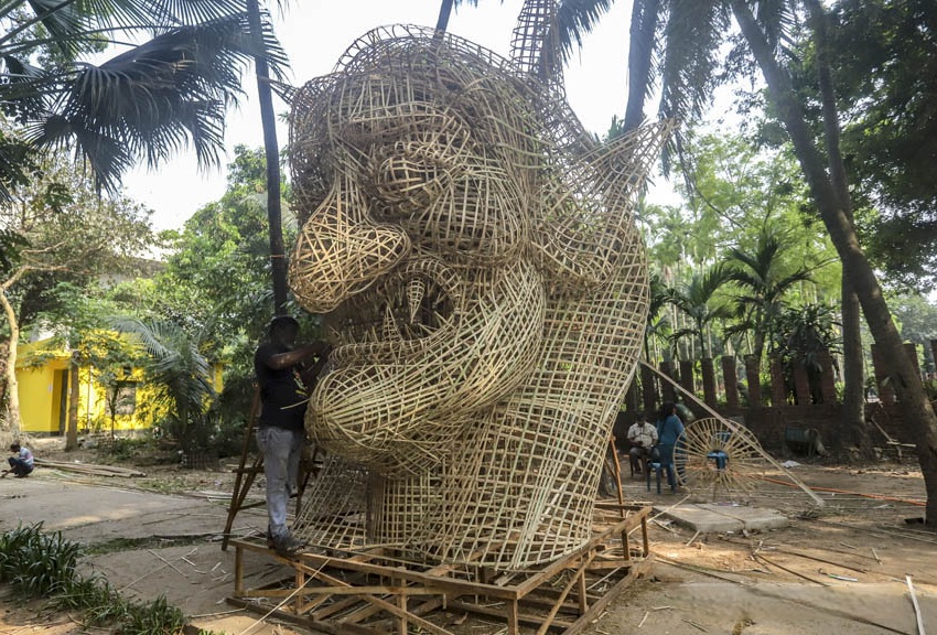 ঢাকা বিশ্ববিদ্যালয়ের চারুকলায় চলছে বর্ষবরণের প্রস্তুতি