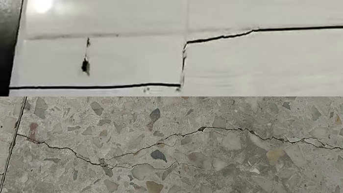 জাবির নতুন ১০তলা আবাসিক হলে ভূমিকম্পের পর ফাটল